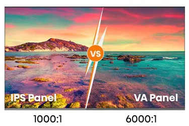 IPS vs VA Panel Contrast Ratio