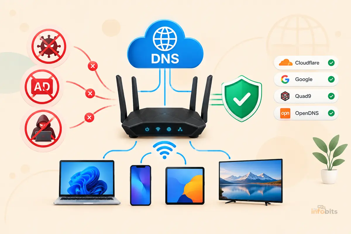 DNS Servers for Blocking Malware and Ads
